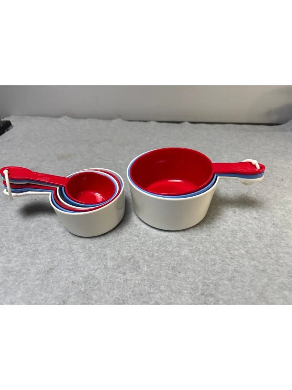 Progressive Prepworks Plastic Measuring Cups Red White & Blue 9-Piece Set Cookin
